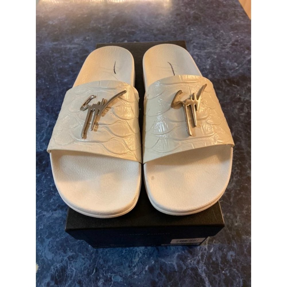 Giuseppe Zanotti Men's White Leather Koi